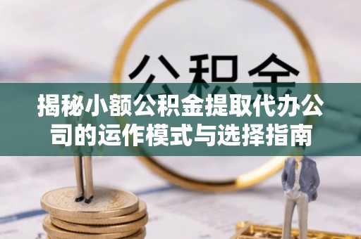 树林揭秘小额公积金提取代办公司的运作模式与选择指南
