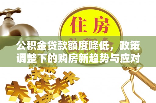 树林公积金贷款额度降低，政策调整下的购房新趋势与应对策略