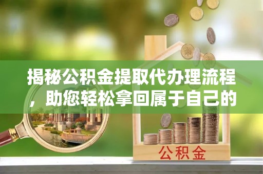树林揭秘公积金提取代办理流程，助您轻松拿回属于自己的钱