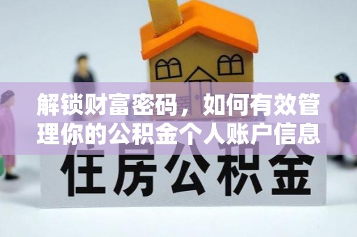 树林解锁财富密码，如何有效管理你的公积金个人账户信息