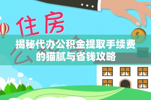 树林揭秘代办公积金提取手续费的猫腻与省钱攻略