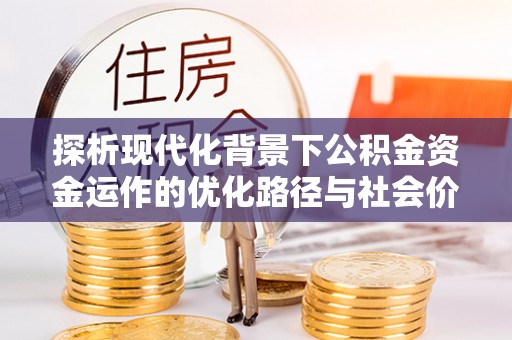 树林探析现代化背景下公积金资金运作的优化路径与社会价值