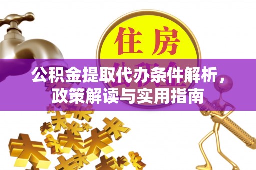 树林公积金提取代办条件解析，政策解读与实用指南