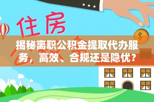树林揭秘离职公积金提取代办服务，高效、合规还是隐忧？