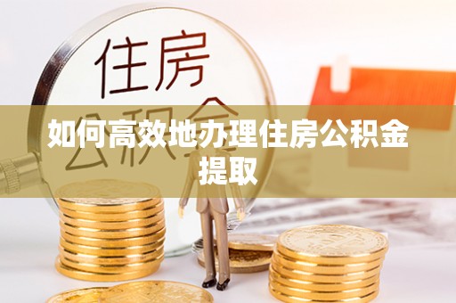 树林如何高效地办理住房公积金提取