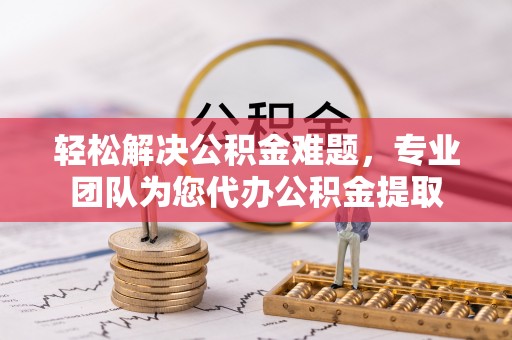 树林轻松解决公积金难题，专业团队为您代办公积金提取